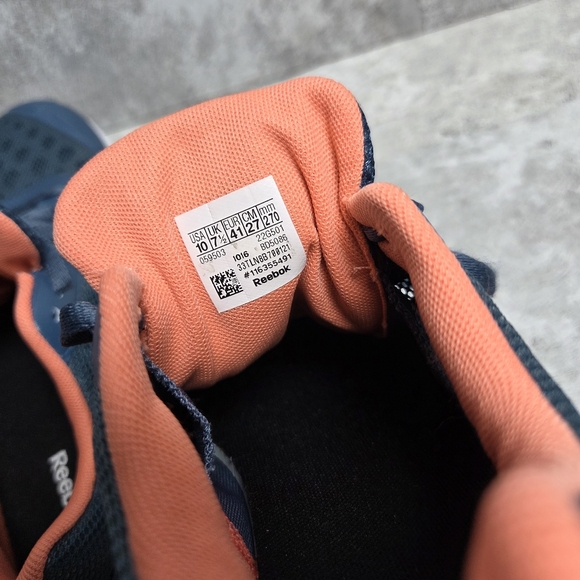 Reebok Hexalite TR Athletic Shoes Lightweight Navy Blue & Coral Women’s Size 10 - Picture 14 of 15